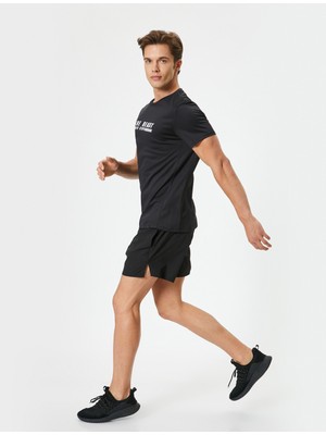 Koton Kısa Spor Şort Beli Bağcıklı Cepli