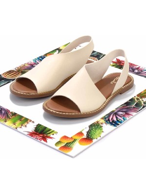 Bambi Bej Kadın Sandalet K05021010009