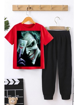 Only Trendwear Çocuk Joker Baskılı Alt - Üst Eşofman Takımı