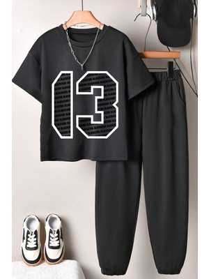 Only Trendwear Çocuk 13 Baskılı Alt - Üst Eşofman Takımı