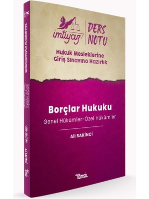 Imtiyaz Ders Notları Hmgs Borçlar Hukuku Genel Hükümler - Özel Hükümler - Ali Sakinci
