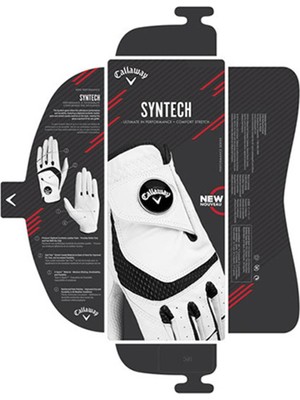 Callaway Womens Left Hand Cg Syntech Glove M White - Kadın Golf Eldiveni Sol El Beyaz Medium