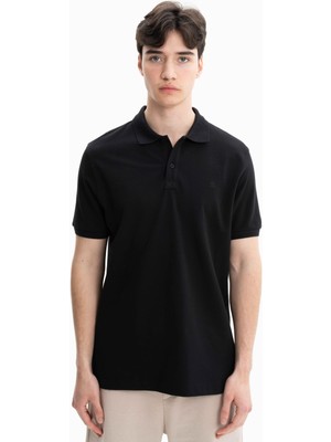 Ar-ma Erkek Polo Yaka Tişört Baskisiz Basic Regular Fit Çift Toplama Penye Pike Y27374352301