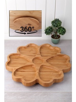 Royaleks Group 7 Bölmeli Dönerli Bambu Sunum Royaleks-Bls KDS3030