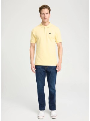 Wrangler Sarı Erkek Polo T-Shirt W7D5K4XX2TXCU Kısa Kollu Polo Tshir