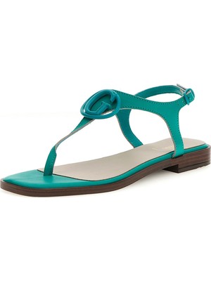 Guess Deri Yeşil Kadın Sandalet FLJMIRLEA03MENTA