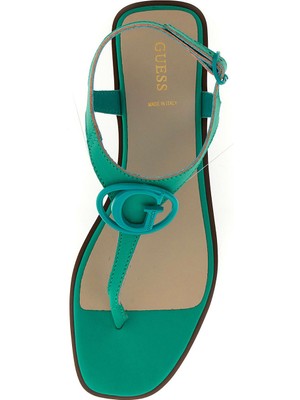 Guess Deri Yeşil Kadın Sandalet FLJMIRLEA03MENTA