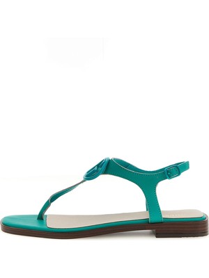Guess Deri Yeşil Kadın Sandalet FLJMIRLEA03MENTA