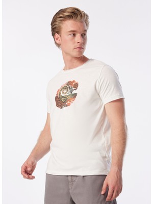 Blackspade Yuvarlak Yaka Düz Beyaz Erkek T-Shirt 10641