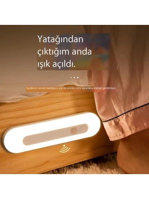 Cwecom Insan Vücudu Sensörü Lamba Kablosuz Manyetik Şarap Dolabı Dolap Şarj Uzun Akıllı Dolap Gece Lambası (Yurt Dışından)