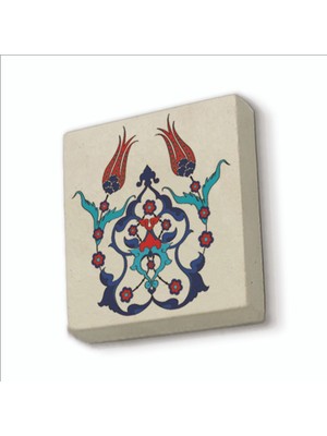 Sadrazam Lale Desen Baskılı Doğaltaş MAGNETKD-040BUZDOLABI Süsü