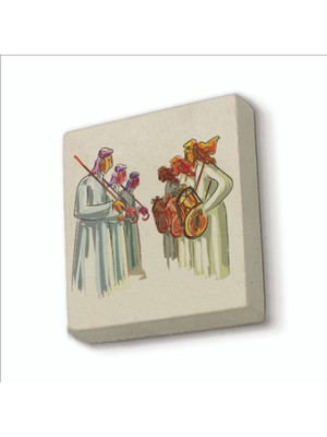 Sadrazam Ortadoğu Görseli Baskılı Doğaltaş MAGNETKRG-077BUZDOLABI Süsü