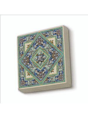 Sadrazam Italyan Deseni Baskılı Doğaltaş MAGNETKD-075BUZDOLABI Süsü