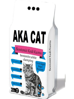 Akacat Beyaz Bentonit Doğal %100 Topaklaşan 10 Lt Kedi Kumu