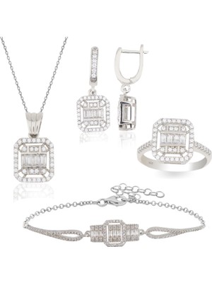 Silveranka 925 Ayar Gümüş Büyük Boy Baget Set