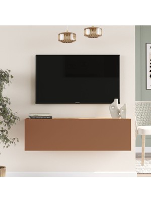 Yurudesign Future Tv Ünitesi 100CM FR12-AK Çam-Kiremit