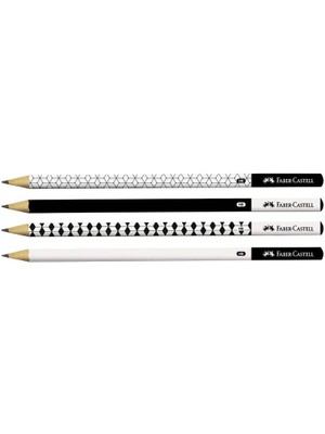 Faber-Castell Geometri Desenli Yuvarlak Hb Kurşun Kalem - 1 Adet