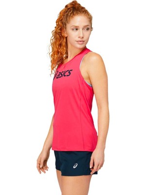 Asics Core Asics Tank Pembe Bayan Kolsuz Tenis Tshirt