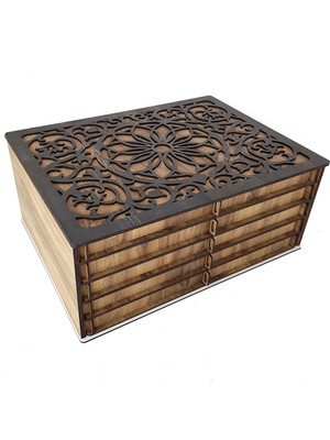 Ecce Tesbih Kutusu 5 Katlı Çekmeceli