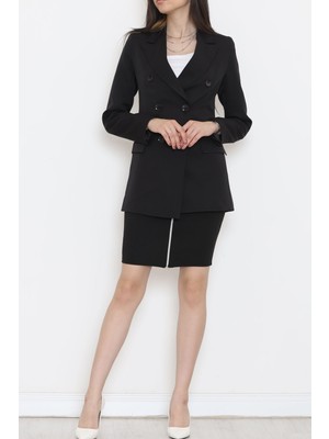 Capella Girl Düğmeli Blazer Ceket Siyah - 354.1247.