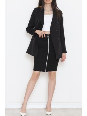 Capella Girl Düğmeli Blazer Ceket Siyah - 354.1247.