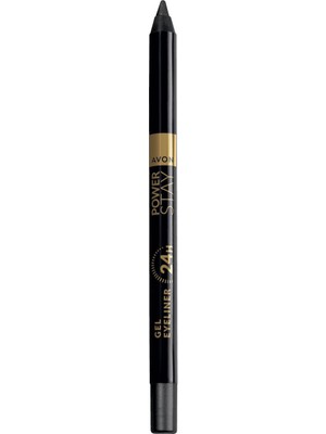Avon Power Stay Siyah Jel Eyeliner 24 Saat Kalıcı Suya Dayanıklı Pürüzsüz Karıştırılabilir