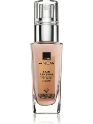 Avon Anew Skin Renewal Power Serum 30 ml – Niacinamide İçerikli, Tüm Cilt Tiplerine Uygun Canlandırıcı ve Sıkılaştırıcı Yoğun Onarım Serumu