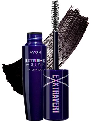 Avon Exxtravert Extreme Suya Dayanıklı Volume Maskara Brown Black