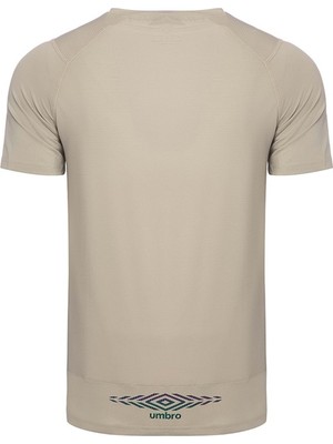 Umbro Erkek Gri Bej T-Shirt Tf-0167 Kısa Kol Spor T-Shirt Tf-0167