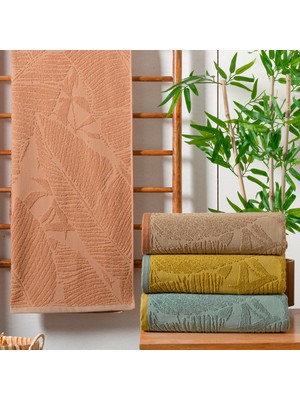 Schafer Home Leaf Jakarlı Havlu 70X140 Cm-Kiremit