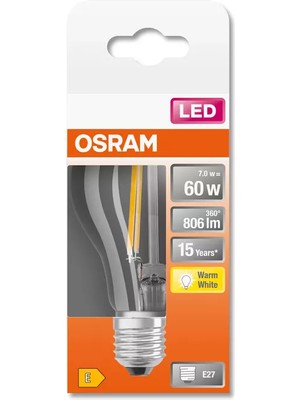 Osram LED Retrofıt CLA60 6W/827 Fıl E27