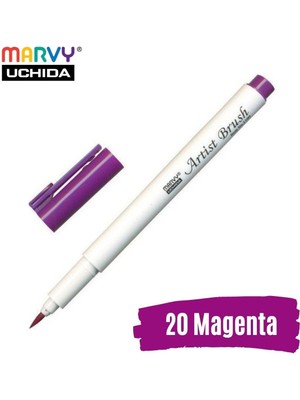 Marvy Artist Brush Pen 1100 Firça Uçlu Kalem 20 Magenta