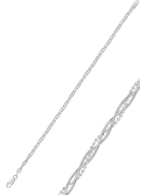Söğütlü Silver Gümüş Toplu Italyan Bileklik SGTL12430GUMUS