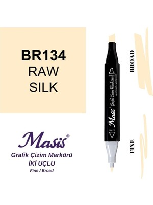 Masis Twin Çift Uçlu Marker Kalemi 134 Raw Silk