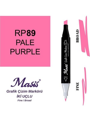 Masis Twin Çift Uçlu Marker Kalemi 89 Pale Purple