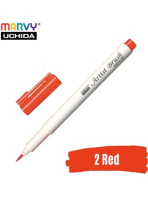 Marvy Artist Brush Pen 1100 Firça Uçlu Kalem 02 Red