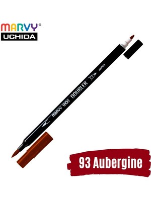 Marvy Artist Brush Pen 1800 Çift Taraflı Firça Uçlu Kalem 93 Aubergine