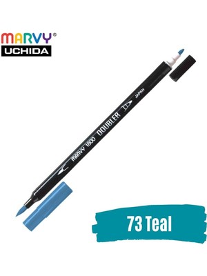 Marvy Artist Brush Pen 1800 Çift Taraflı Firça Uçlu Kalem 73 Teal