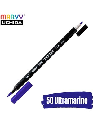 Marvy Artist Brush Pen 1800 Çift Taraflı Firça Uçlu Kalem 50 Ultramarine