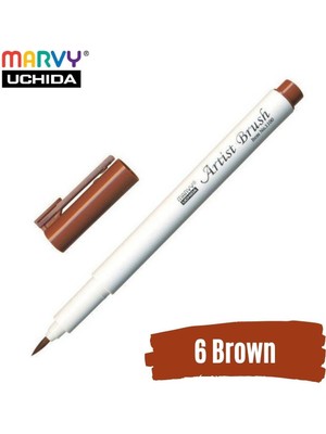 Marvy Artist Brush Pen 1100 Firça Uçlu Kalem 06 Brown