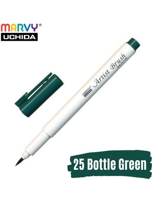 Marvy Artist Brush Pen 1100 Firça Uçlu Kalem 25 Bottle Green