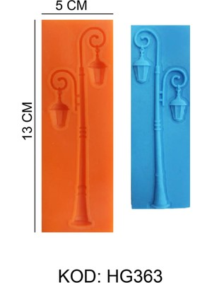 Depposite Sokak Lambası Figürlü Gıda Silikon Kalıbı