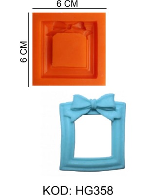 Depposite Çerçeve Figürlü Gıda Silikon Kalıbı