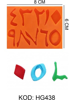 Depposite Harf-Rakam Figürlü Gıda Silikon Kalıbı