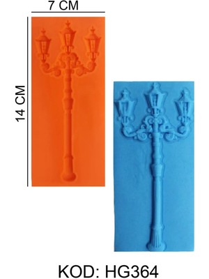 Depposite Sokak Lambaları Figürlü Gıda Silikon Kalıbı