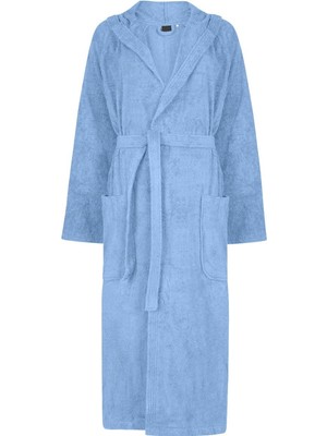 Textile Colors Bornoz Bukle Kapüşonlu Açık Mavi S /m  Pamuk