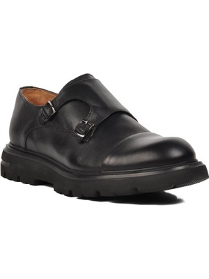 Ayakmod Premium 33284 Siyah Deri Erkek Casual Ayakkabı