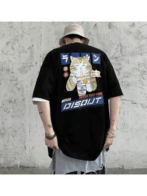 Populus Cat Ramen Kawai Tişört