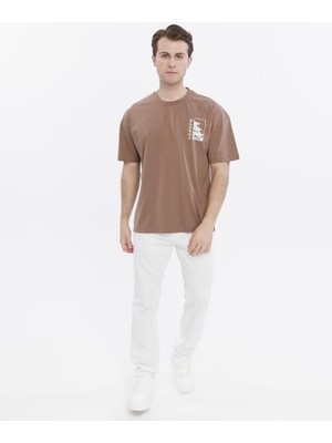 Glendi Oversize Baskılı Tişört