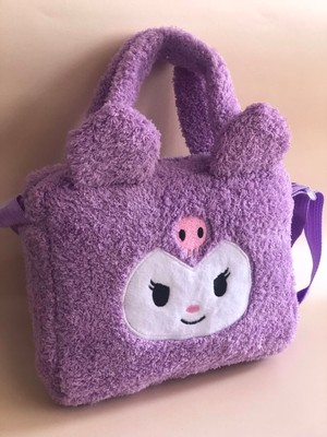 Syn İletişim Cinnamoroll Kuromi My Melody Pompompurin Y2K Sanrio Peluş El Omuz Askılı Ayarlı Çanta Hediye Ölçü: En:21 cm Boy:18 cm